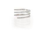 Fashionable Design 925 Sterling Silver Ring studded with CZ